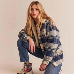 J.Crew Plaid Sherpa Lined Flannel Camp Jacket | Cozy Cabin Wear 2X NWT